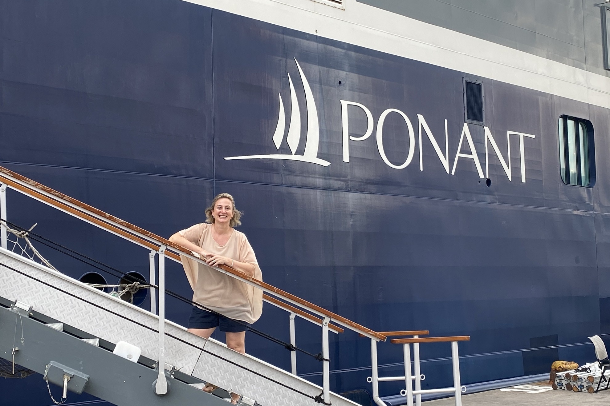 persönliche Reisebegleitung Expeditionskreuzfahrt Ponant Gaby Jordan